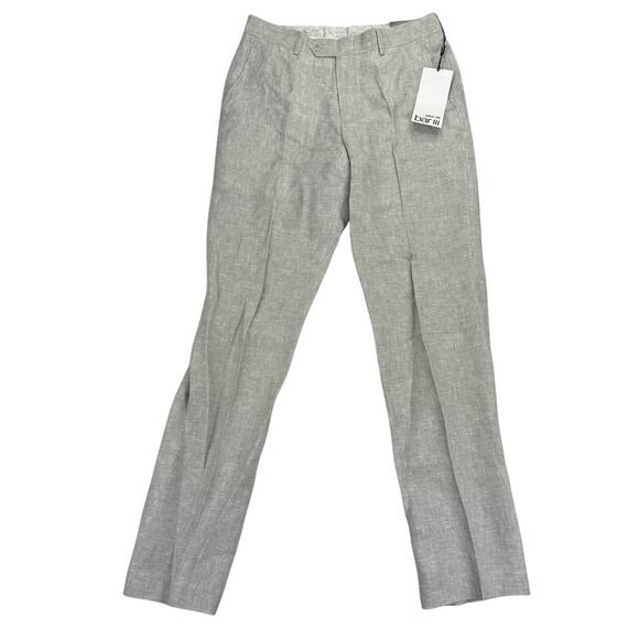 Bar III Mens Slim Fit 100% Linen Suit Pants Gray 30x32 - Picture 1 of 4